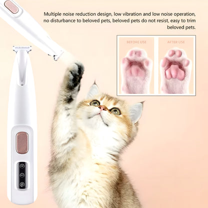 USB Paw Trimmer with LED Light