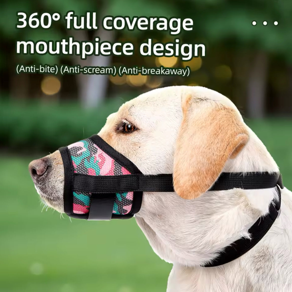 MeshGuard – Breathable Dog Muzzle